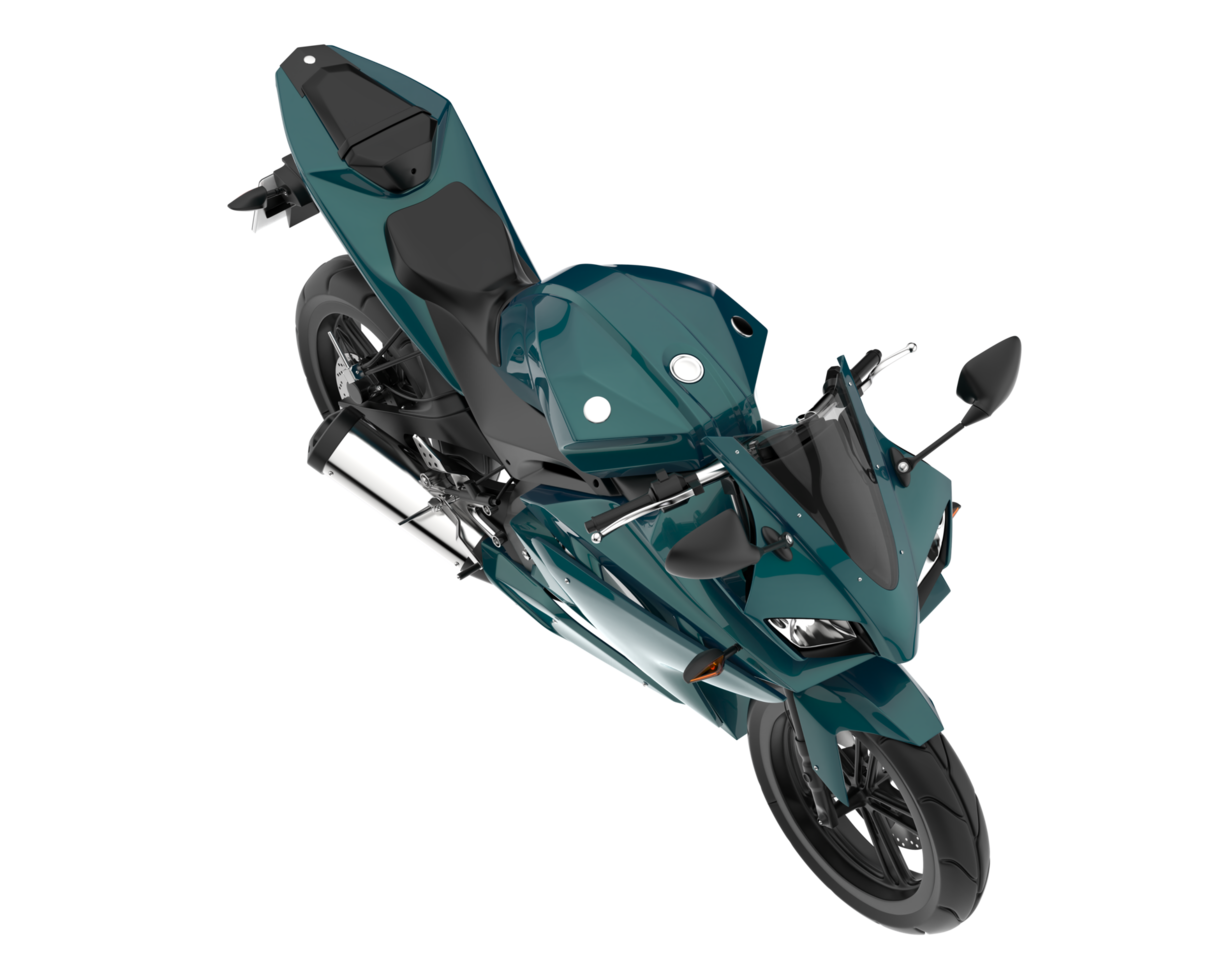 Motorcycle isolated on transparent background. 3d rendering - illustration png