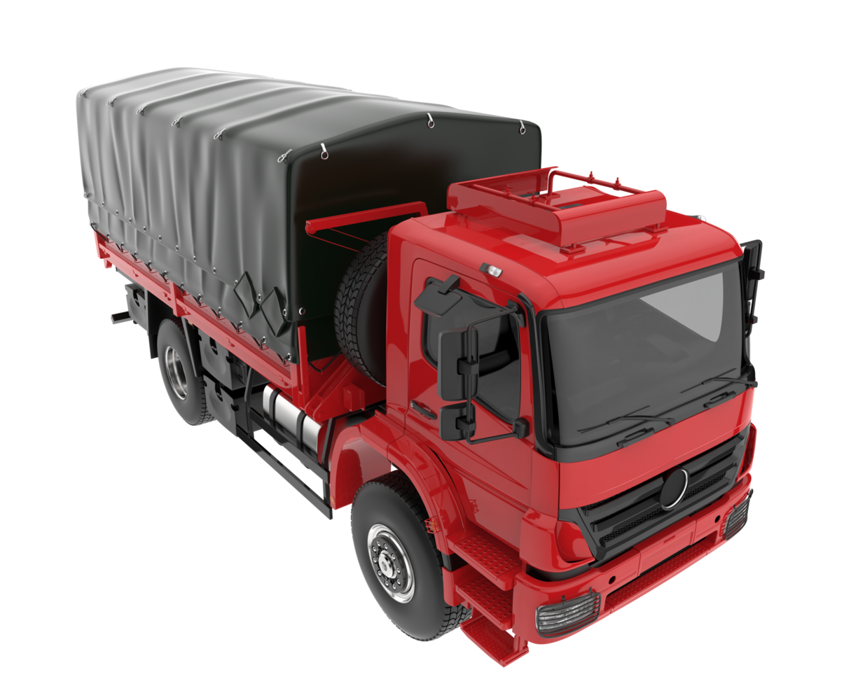 Truck isolated on transparent background. 3d rendering - illustration png