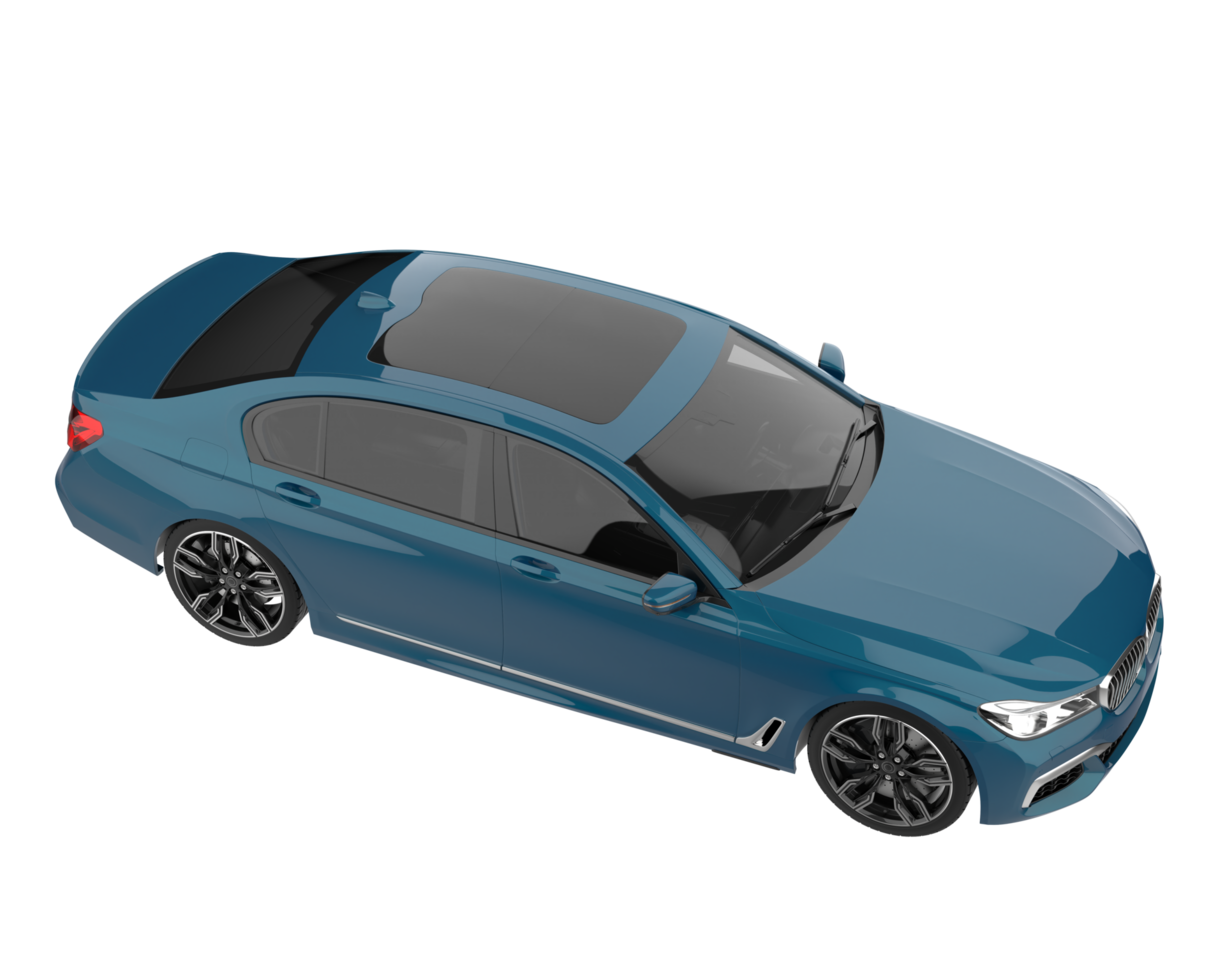 Modern car isolated on transparent background. 3d rendering - illustration png