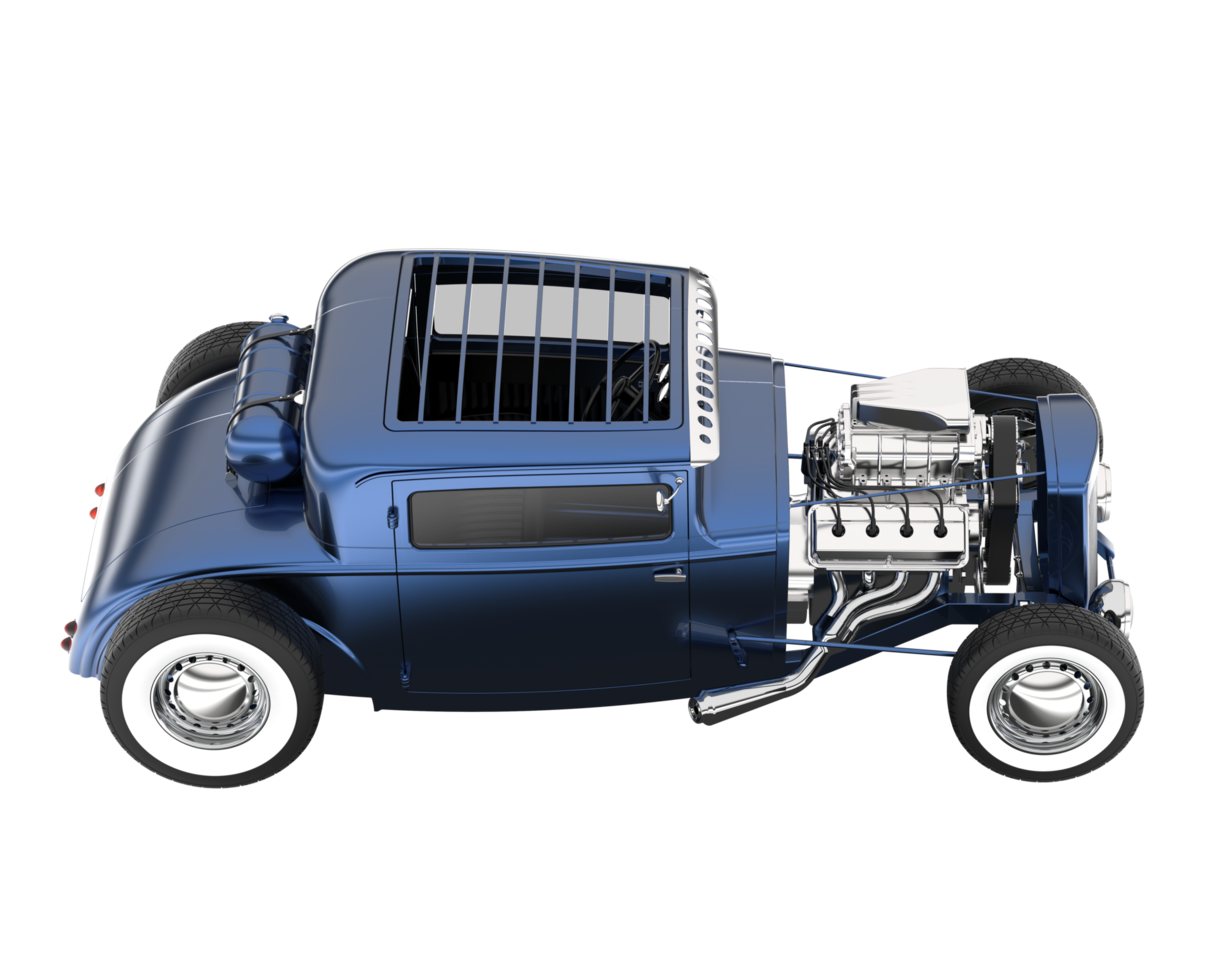 Modern car isolated on transparent background. 3d rendering - illustration png