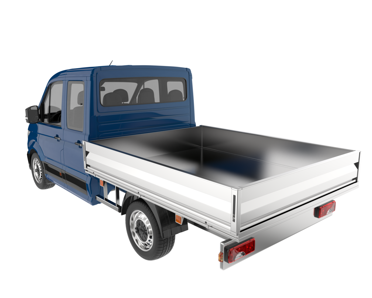 Cargo van isolated on transparent background. 3d rendering - illustration png
