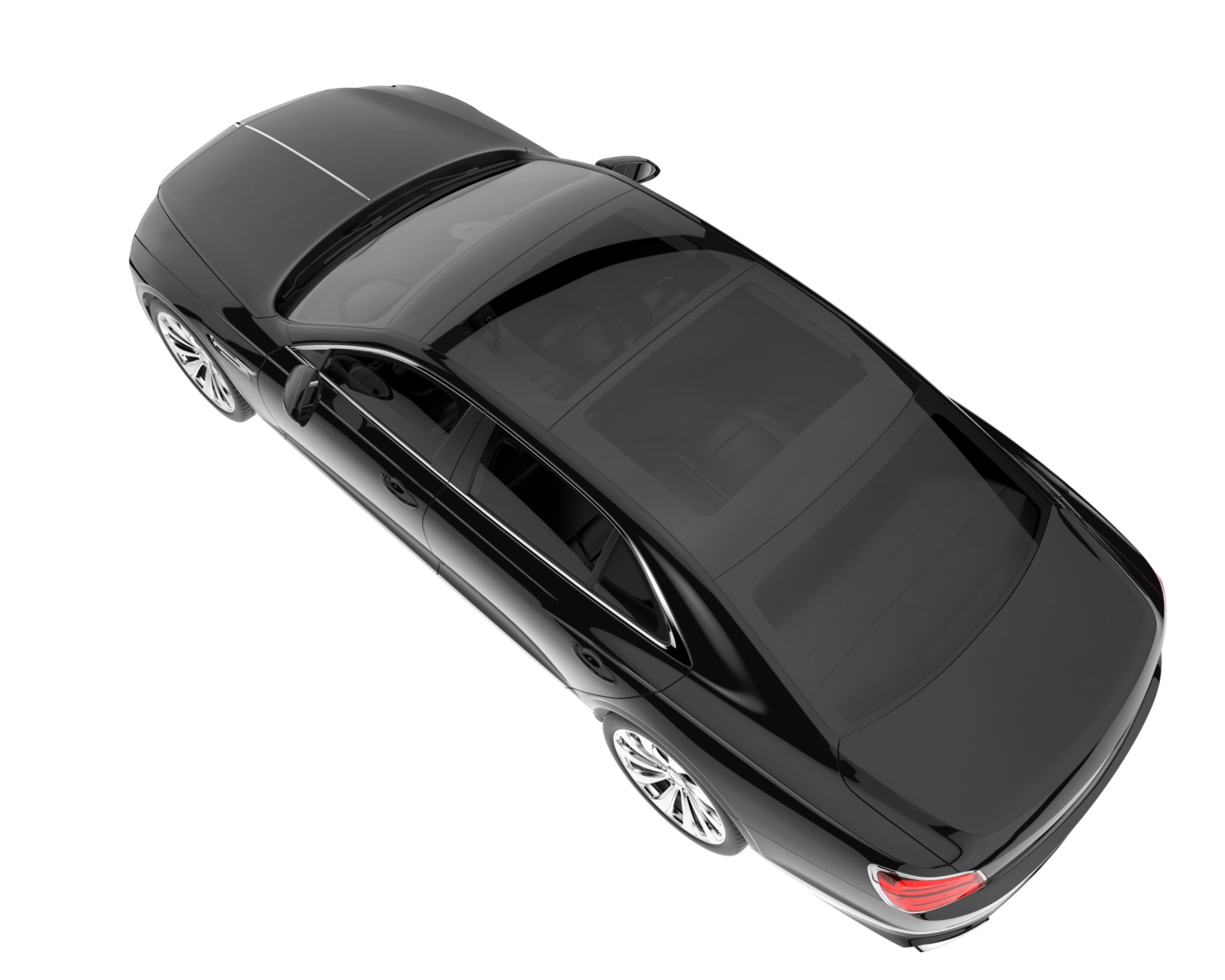 Modern car isolated on transparent background. 3d rendering - illustration png