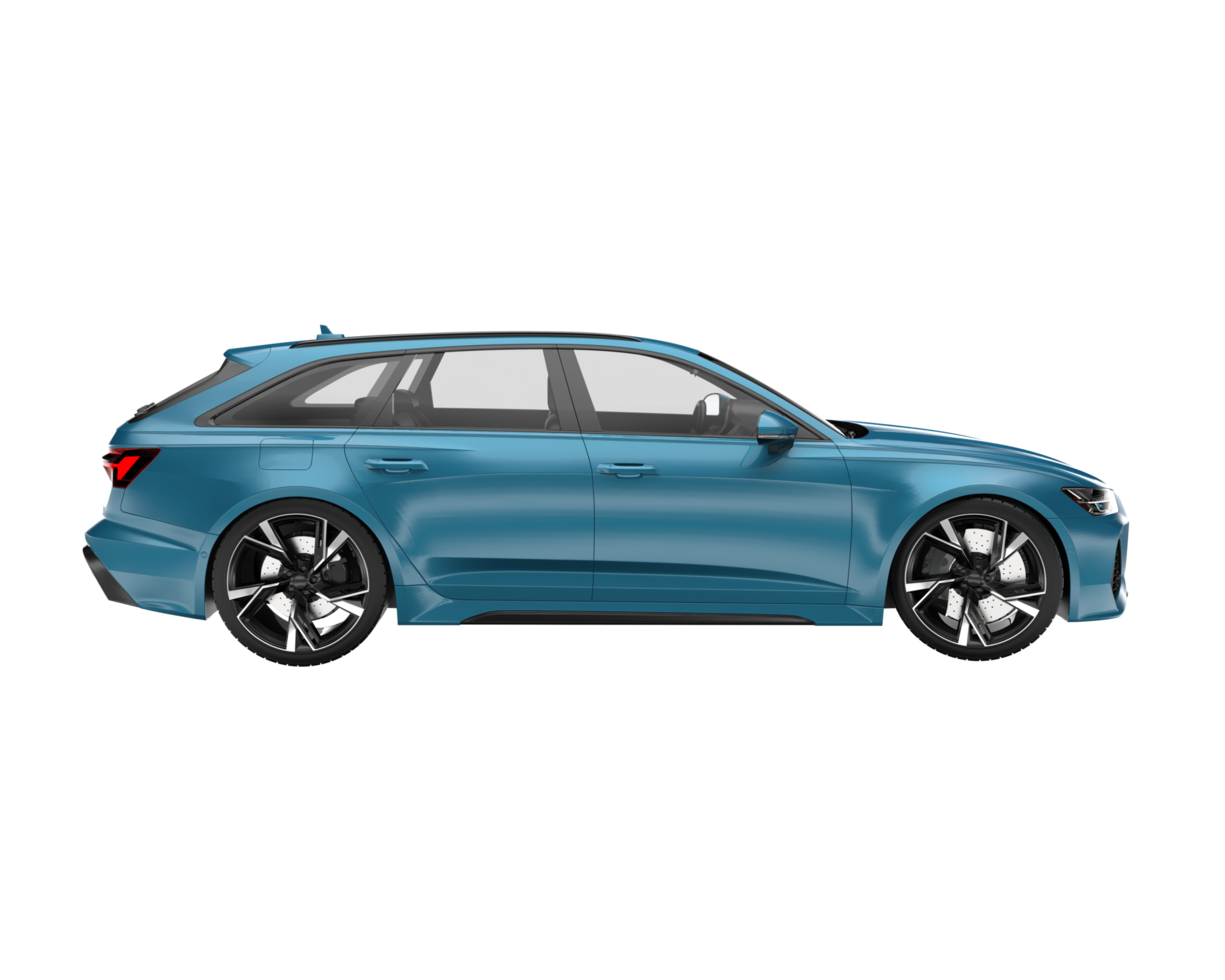 Modern car isolated on transparent background. 3d rendering - illustration png