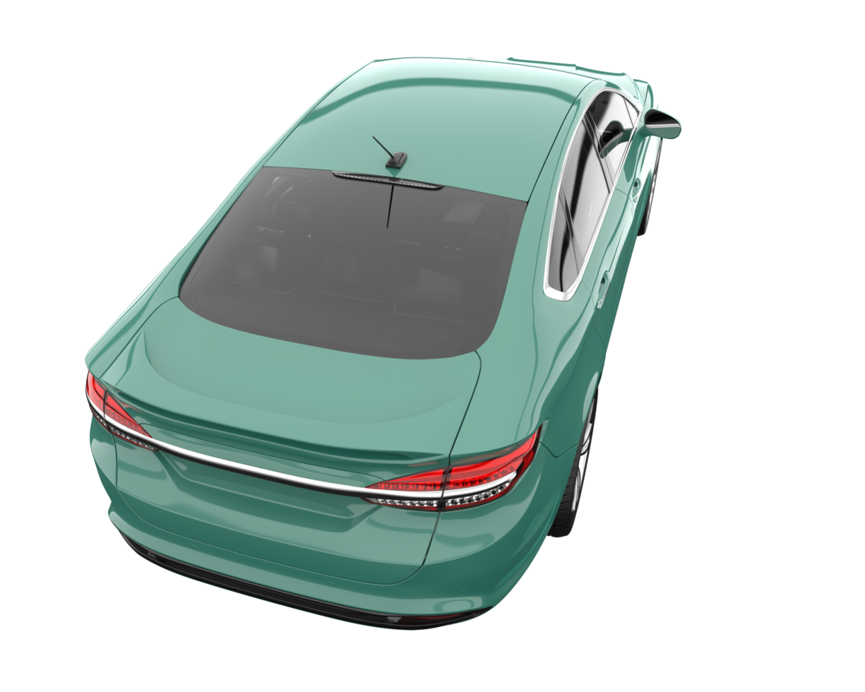Modern car isolated on transparent background. 3d rendering - illustration png