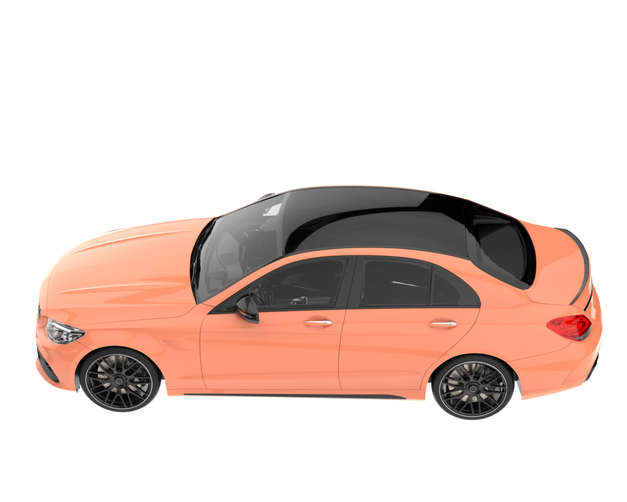 Modern car isolated on transparent background. 3d rendering - illustration png