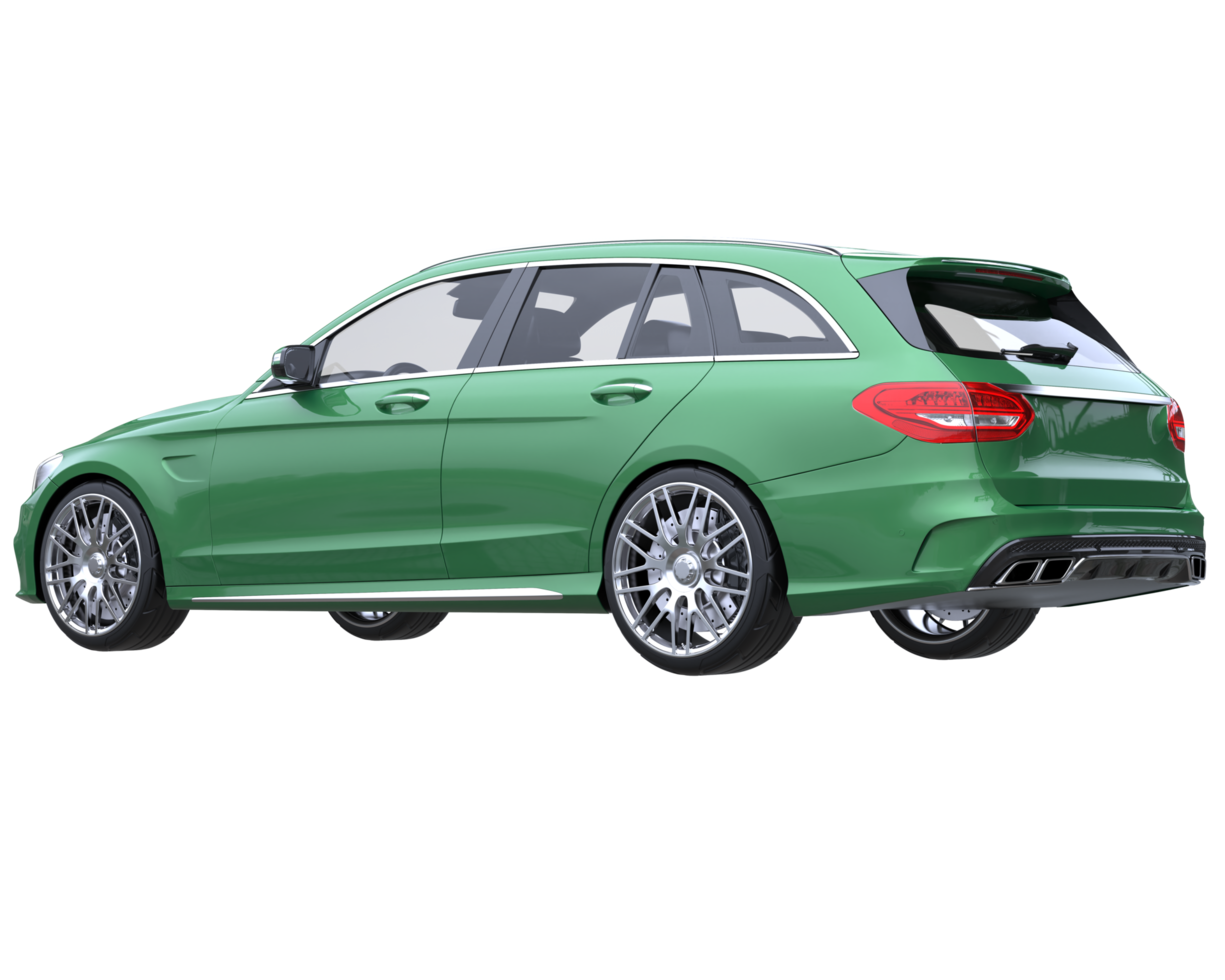 Modern car isolated on transparent background. 3d rendering - illustration png