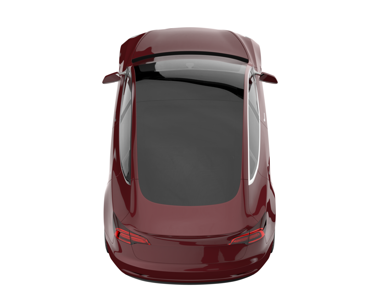 Modern car isolated on transparent background. 3d rendering - illustration png