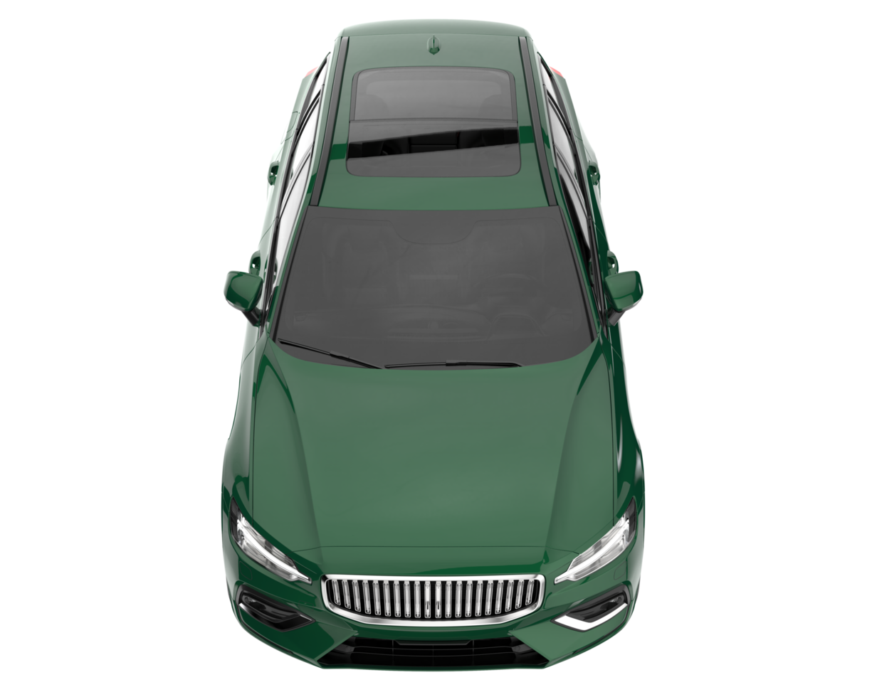 Modern car isolated on transparent background. 3d rendering - illustration png