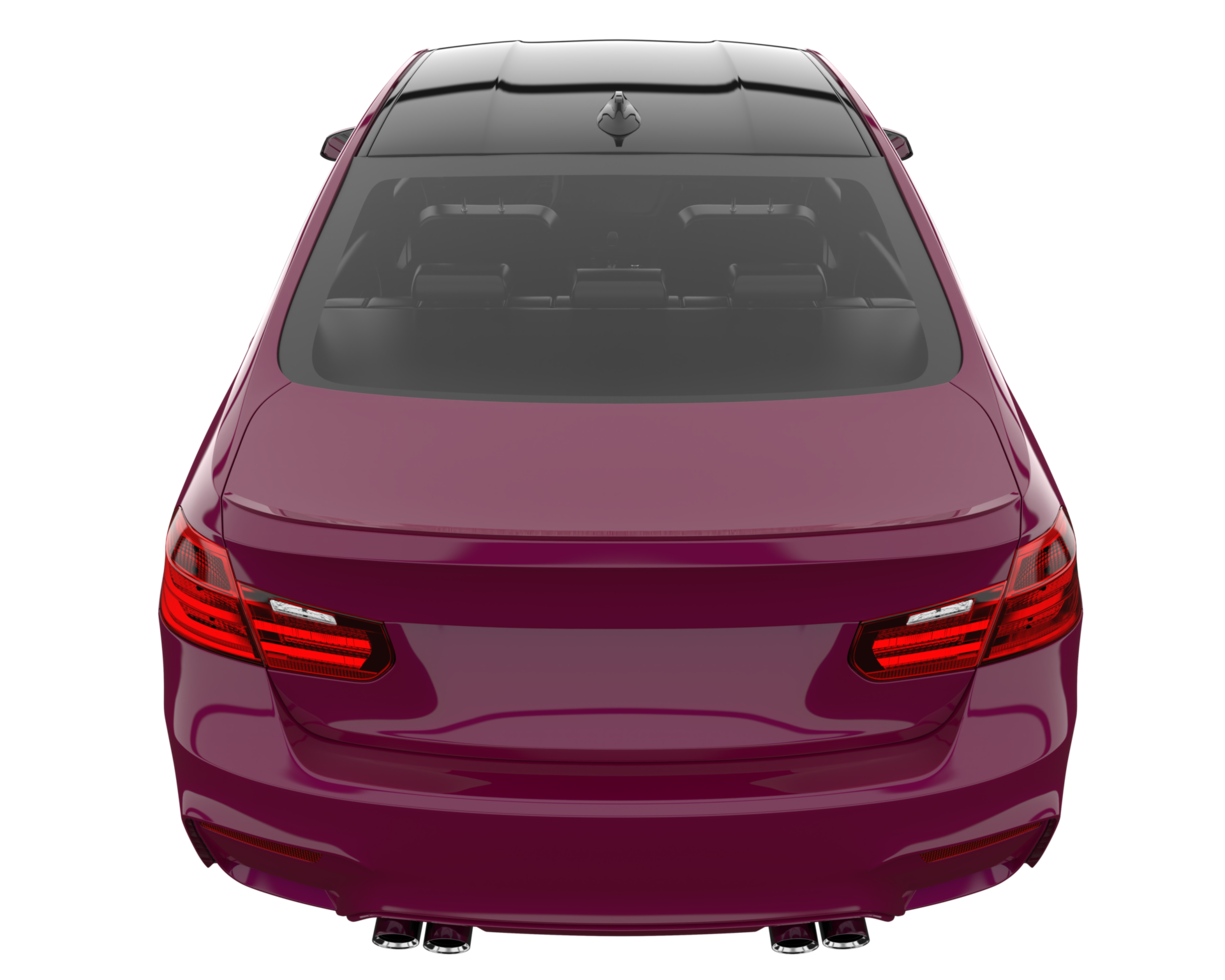 Modern car isolated on transparent background. 3d rendering - illustration png