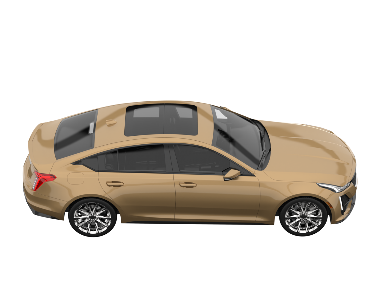 Modern car isolated on transparent background. 3d rendering - illustration png