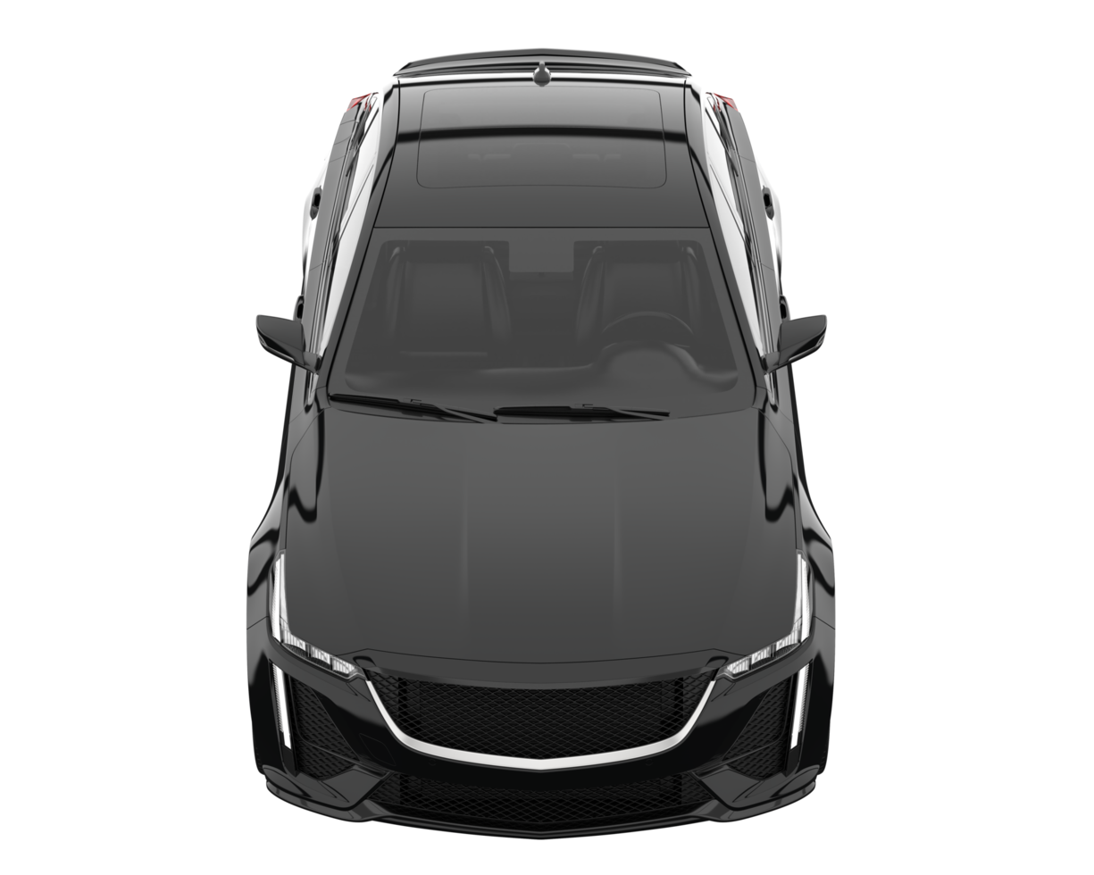 Modern car isolated on transparent background. 3d rendering - illustration png