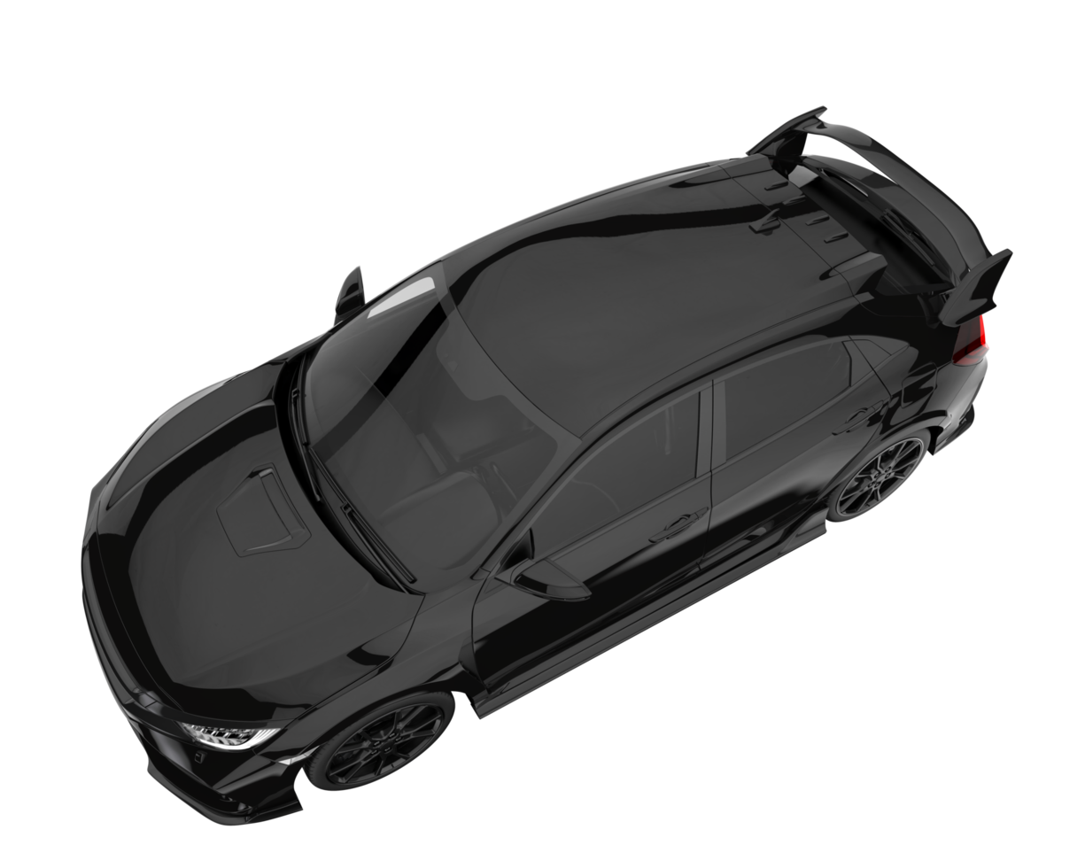 Modern car isolated on transparent background. 3d rendering - illustration png