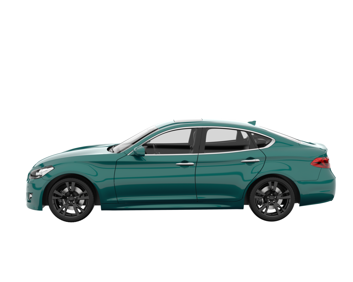 Modern car isolated on transparent background. 3d rendering - illustration png