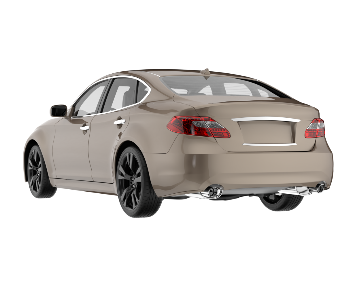 Modern car isolated on transparent background. 3d rendering - illustration png