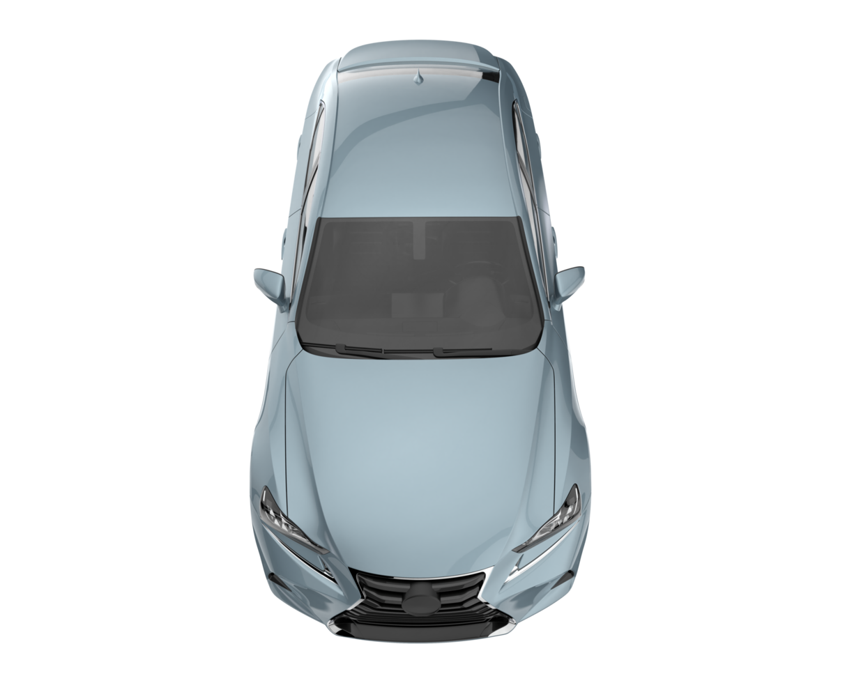 Modern car isolated on transparent background. 3d rendering - illustration png