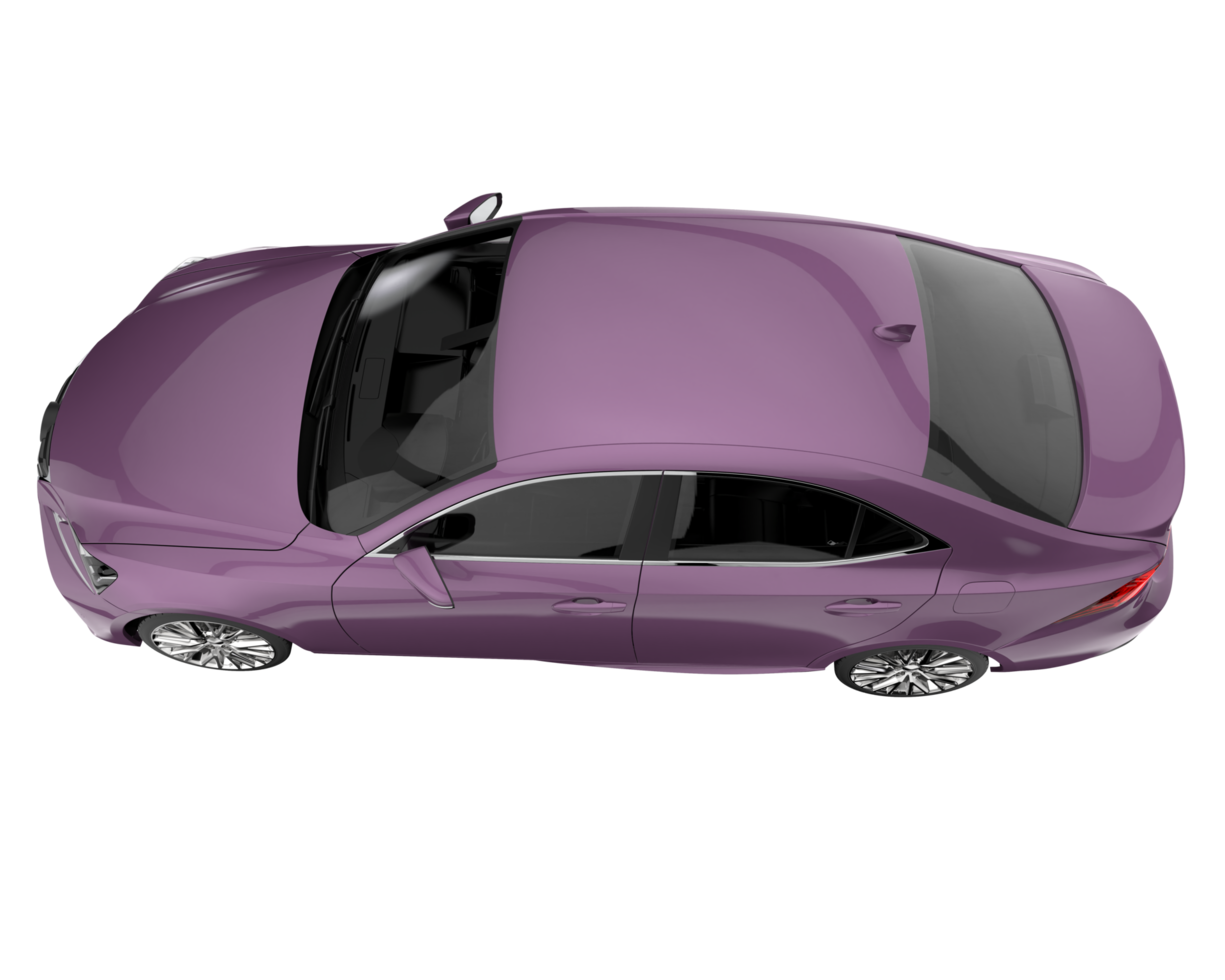 Modern car isolated on transparent background. 3d rendering - illustration png