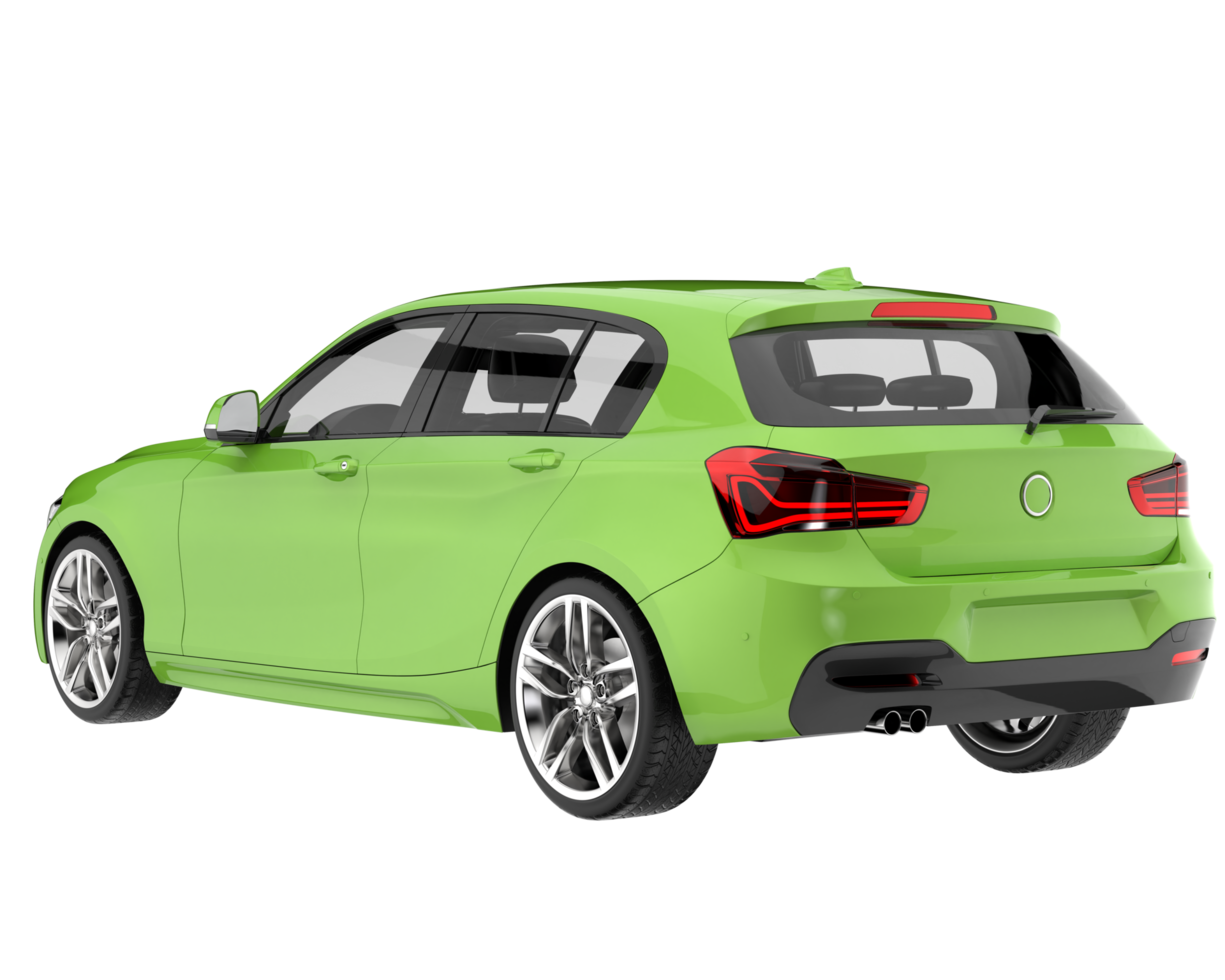 Modern car isolated on transparent background. 3d rendering - illustration png
