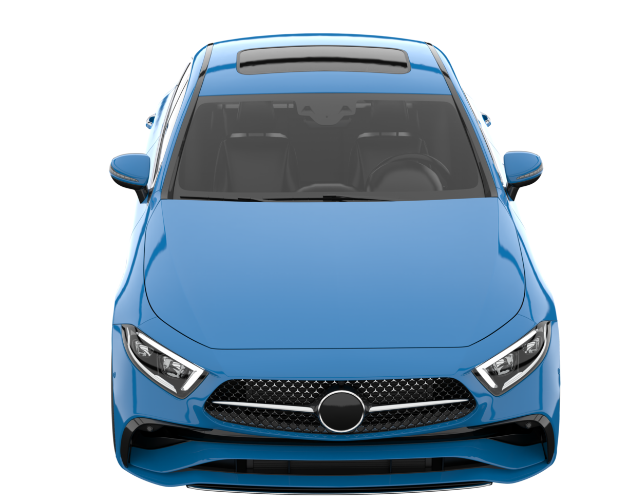 Modern car isolated on transparent background. 3d rendering - illustration png