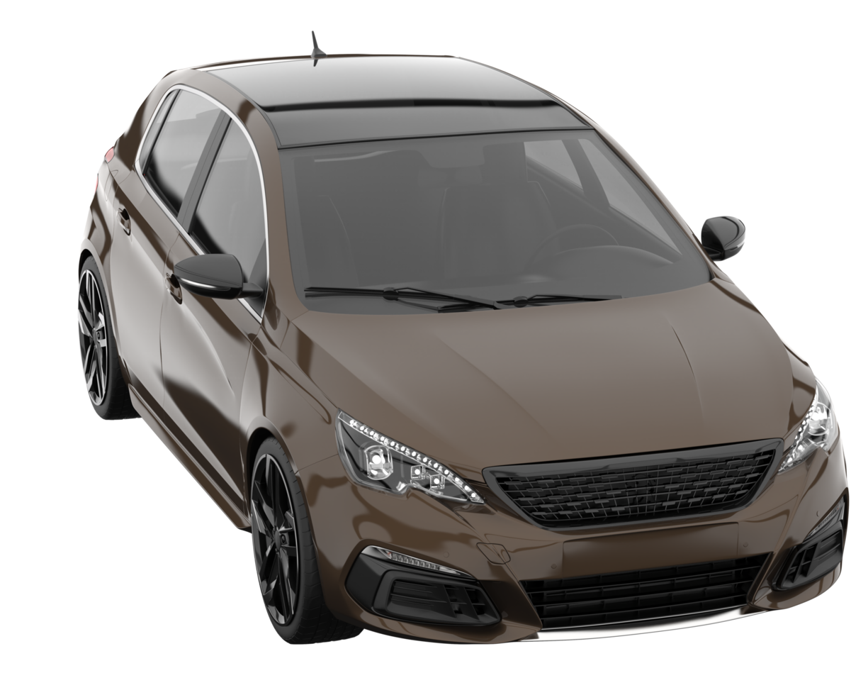 Modern car isolated on transparent background. 3d rendering - illustration png