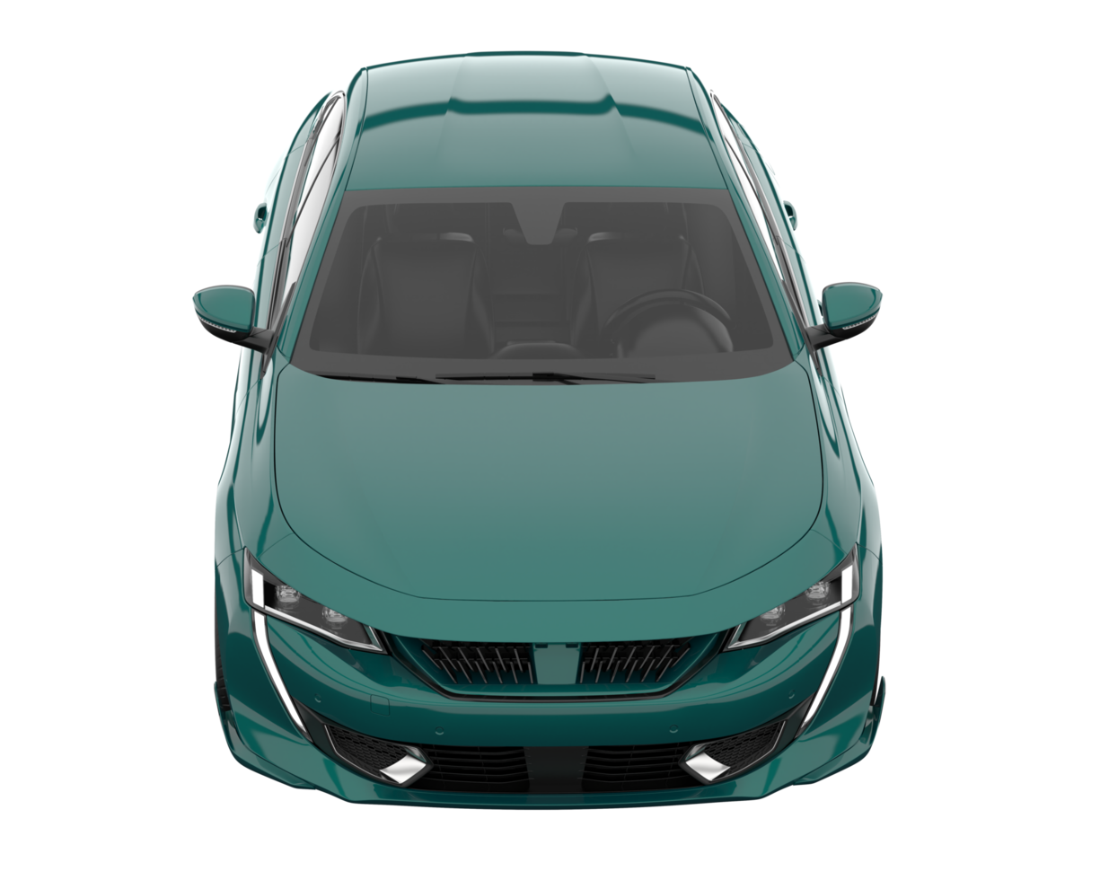 Modern car isolated on transparent background. 3d rendering - illustration png