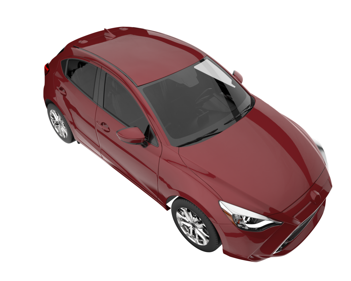 Modern car isolated on transparent background. 3d rendering - illustration png