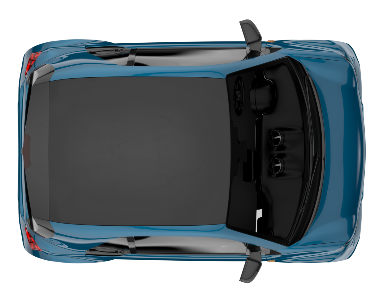 Modern car isolated on transparent background. 3d rendering - illustration png