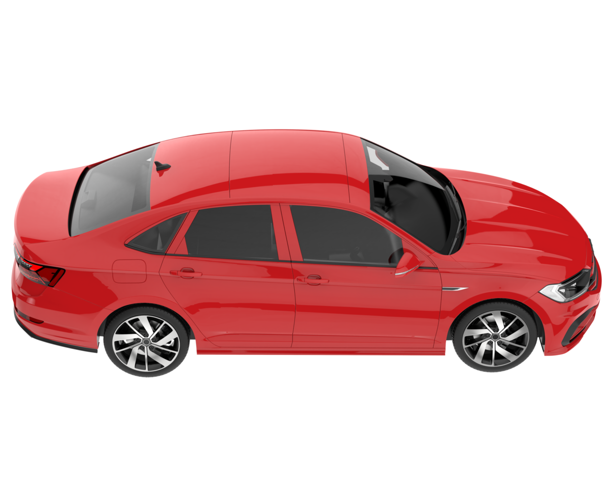 Modern car isolated on transparent background. 3d rendering - illustration png