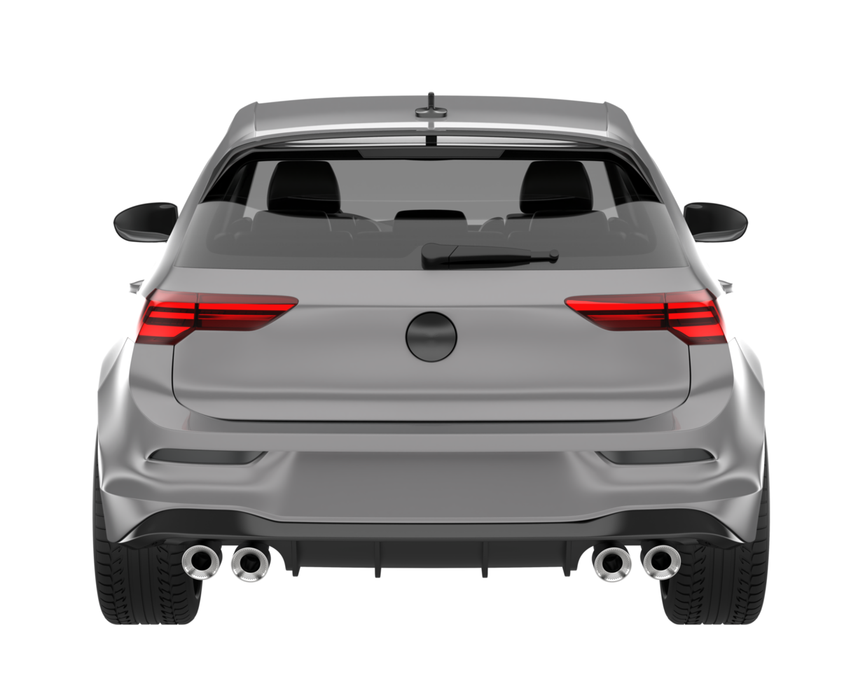 Modern car isolated on transparent background. 3d rendering - illustration png