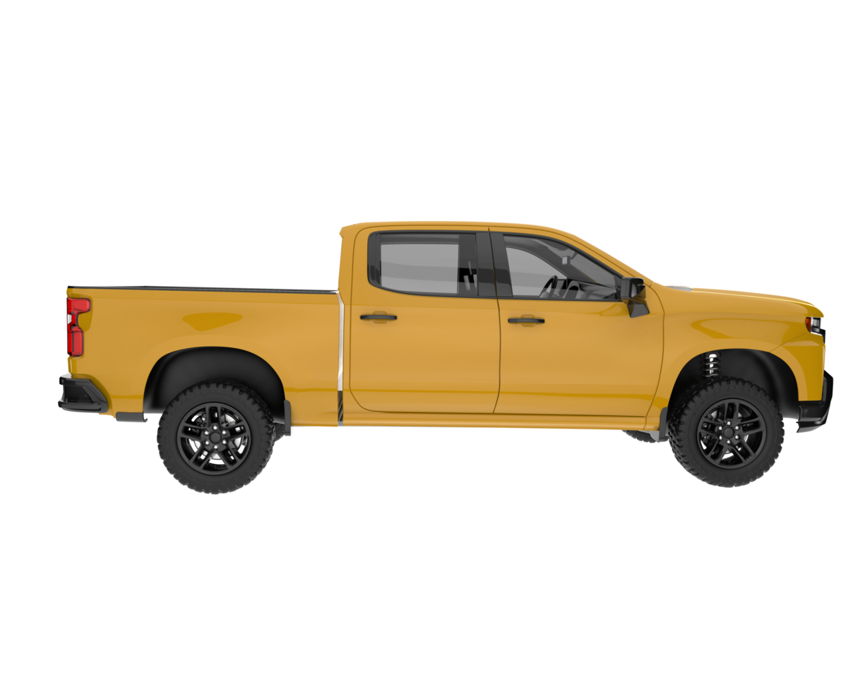 Pickup truck isolated on transparent background. 3d rendering - illustration png
