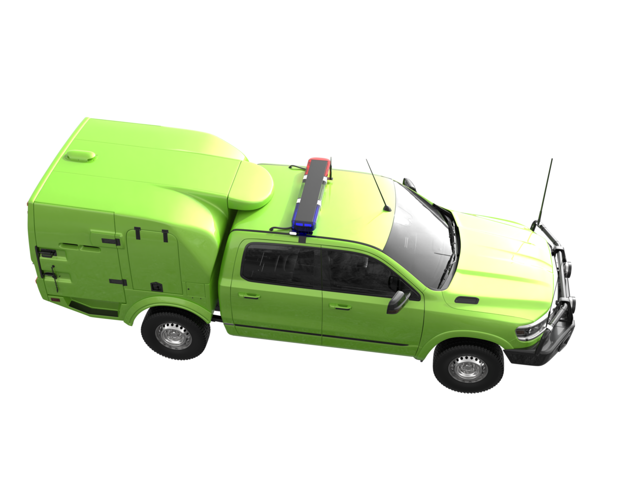 Pickup truck isolated on transparent background. 3d rendering - illustration png