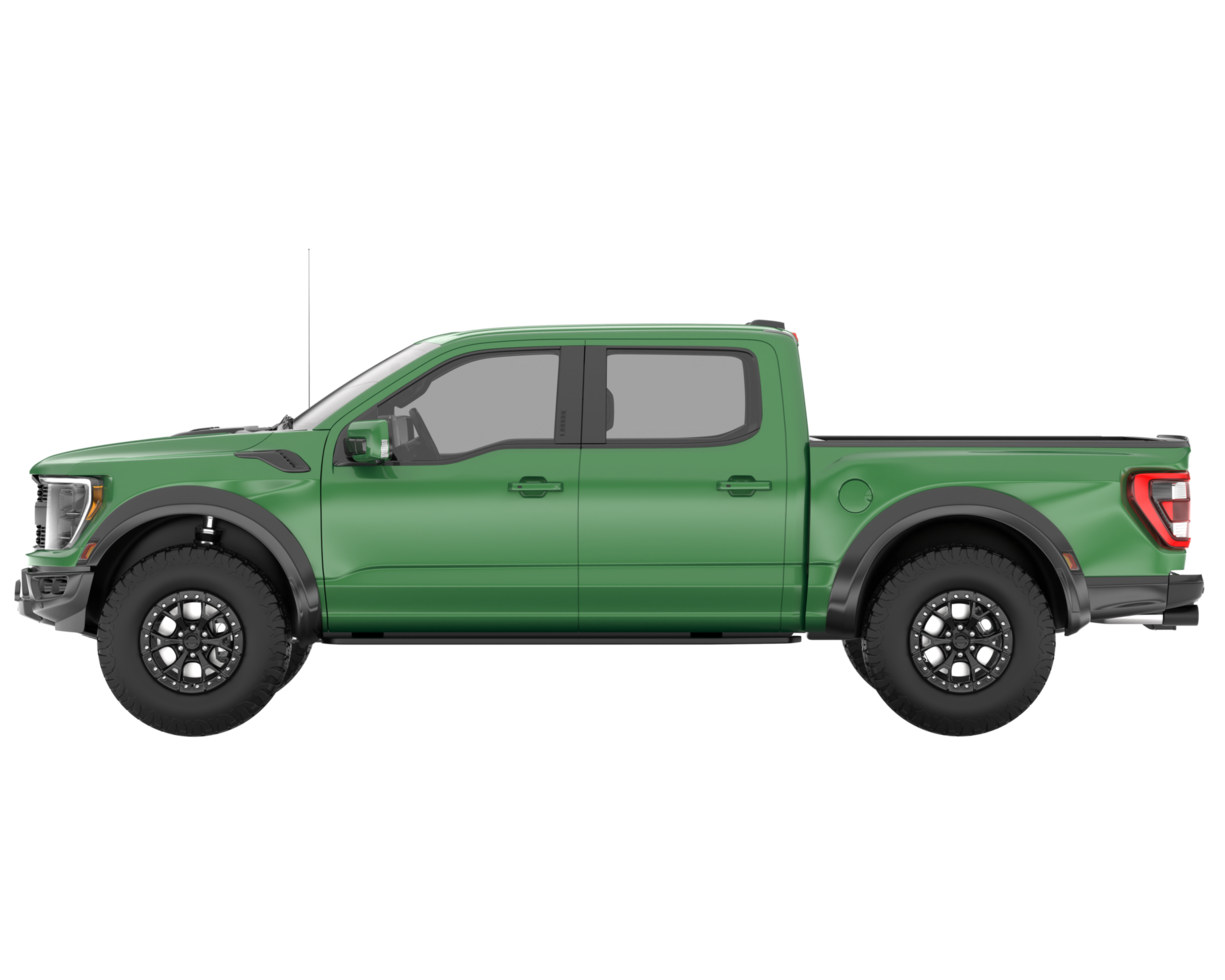 Pickup truck isolated on transparent background. 3d rendering - illustration png