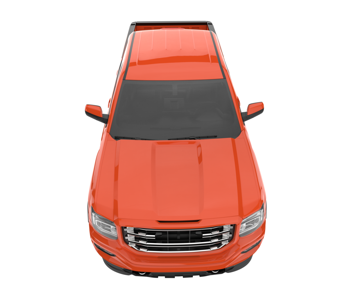 Pickup truck isolated on transparent background. 3d rendering - illustration png