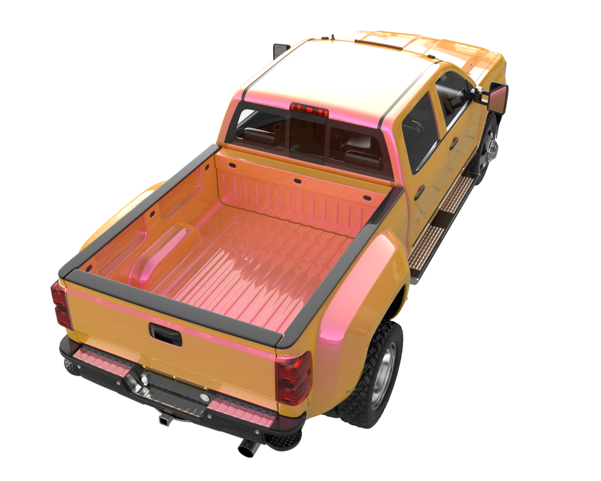 Pickup truck isolated on transparent background. 3d rendering - illustration png