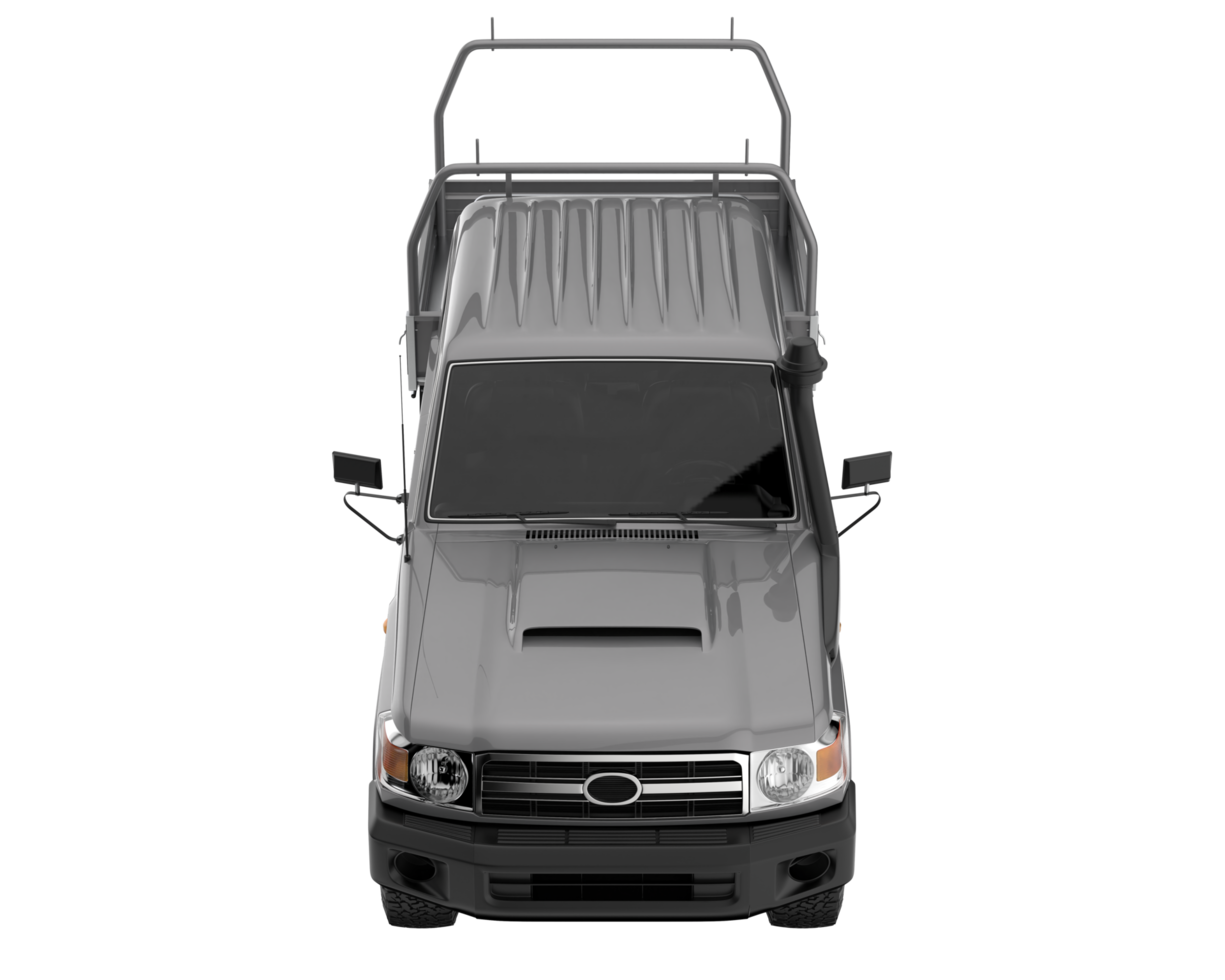 Pickup truck isolated on transparent background. 3d rendering - illustration png