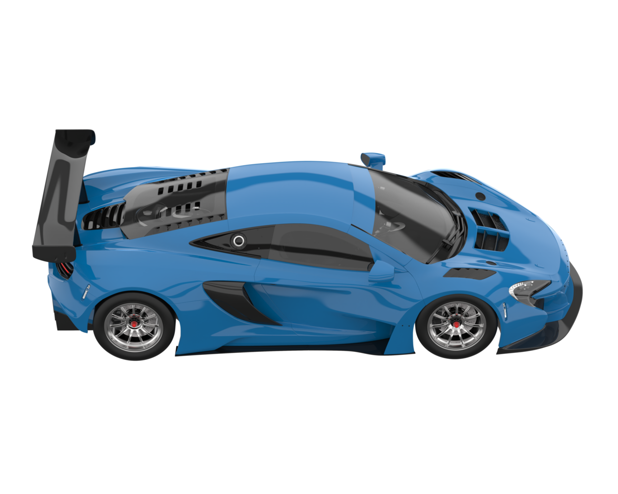 Race car isolated on transparent background. 3d rendering - illustration png