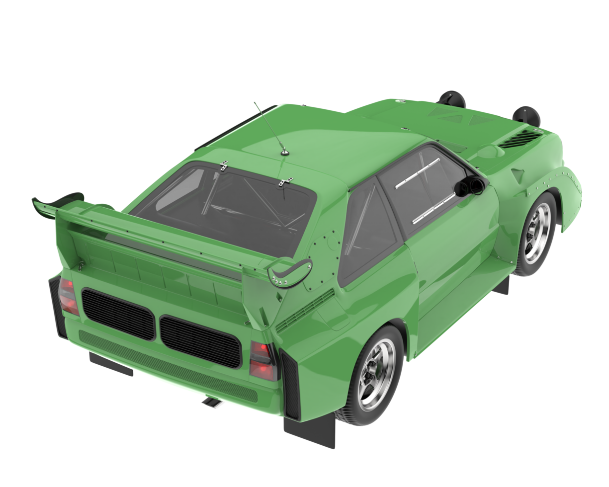 Race car isolated on transparent background. 3d rendering - illustration png