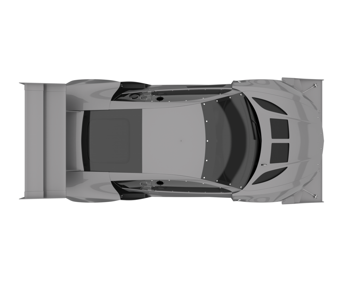 carro de corrida isolado em fundo transparente. renderização 3D - ilustração png