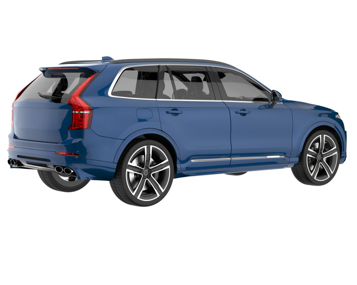 Realistic SUV isolated on transparent background. 3d rendering - illustration png