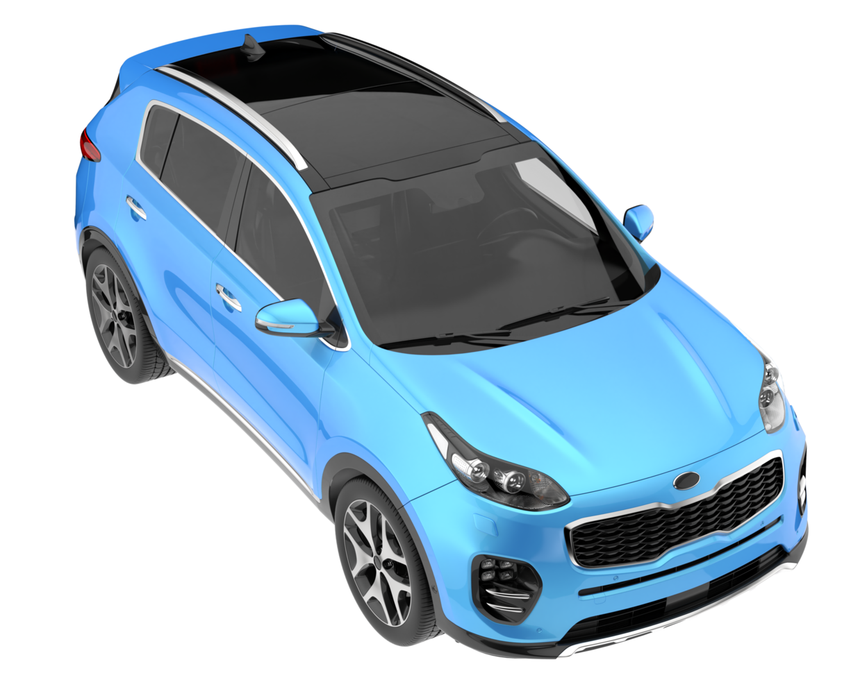 Realistic SUV isolated on transparent background. 3d rendering - illustration png