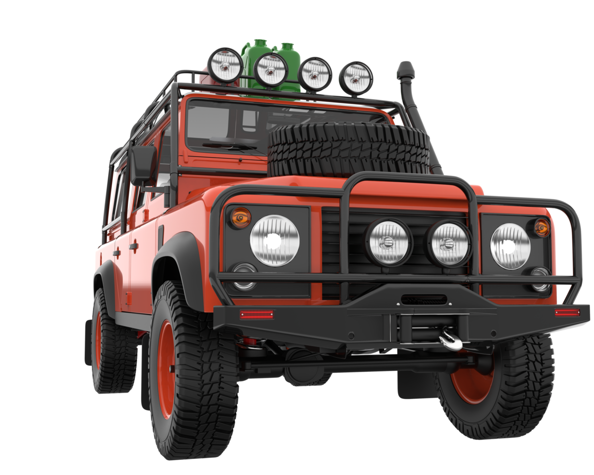 Realistic SUV isolated on transparent background. 3d rendering - illustration png