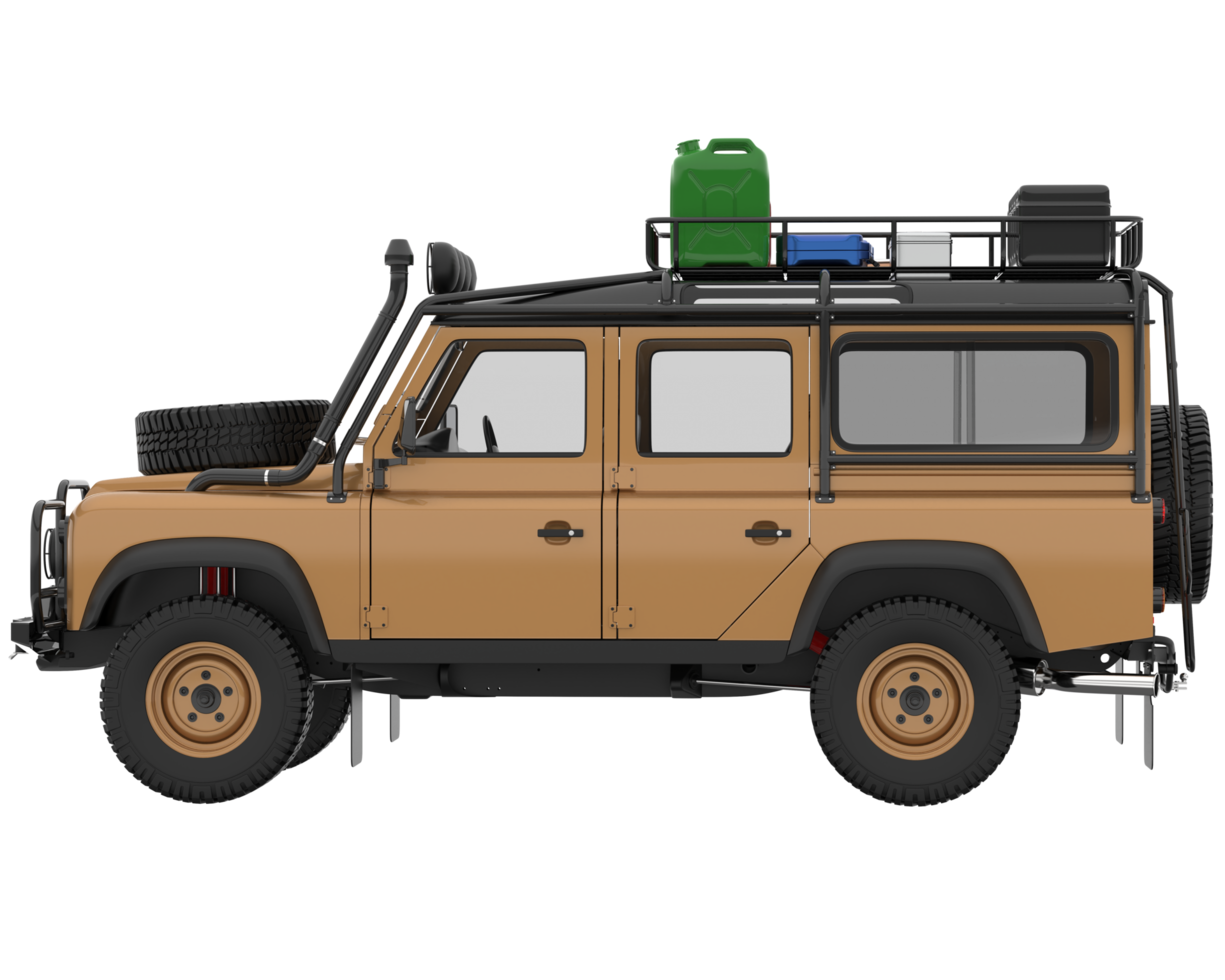 Realistic SUV isolated on transparent background. 3d rendering - illustration png