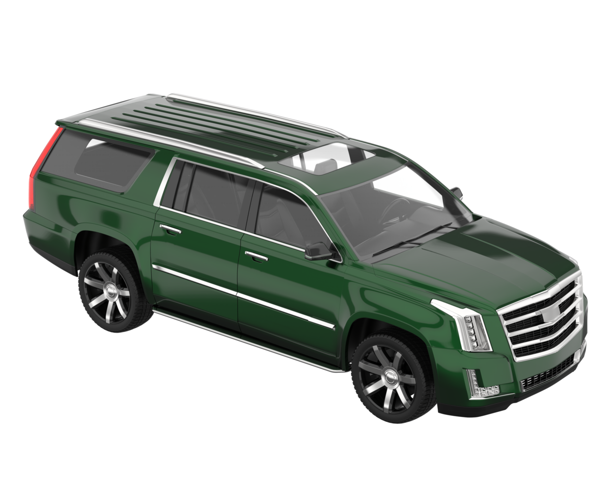 Realistic SUV isolated on transparent background. 3d rendering - illustration png