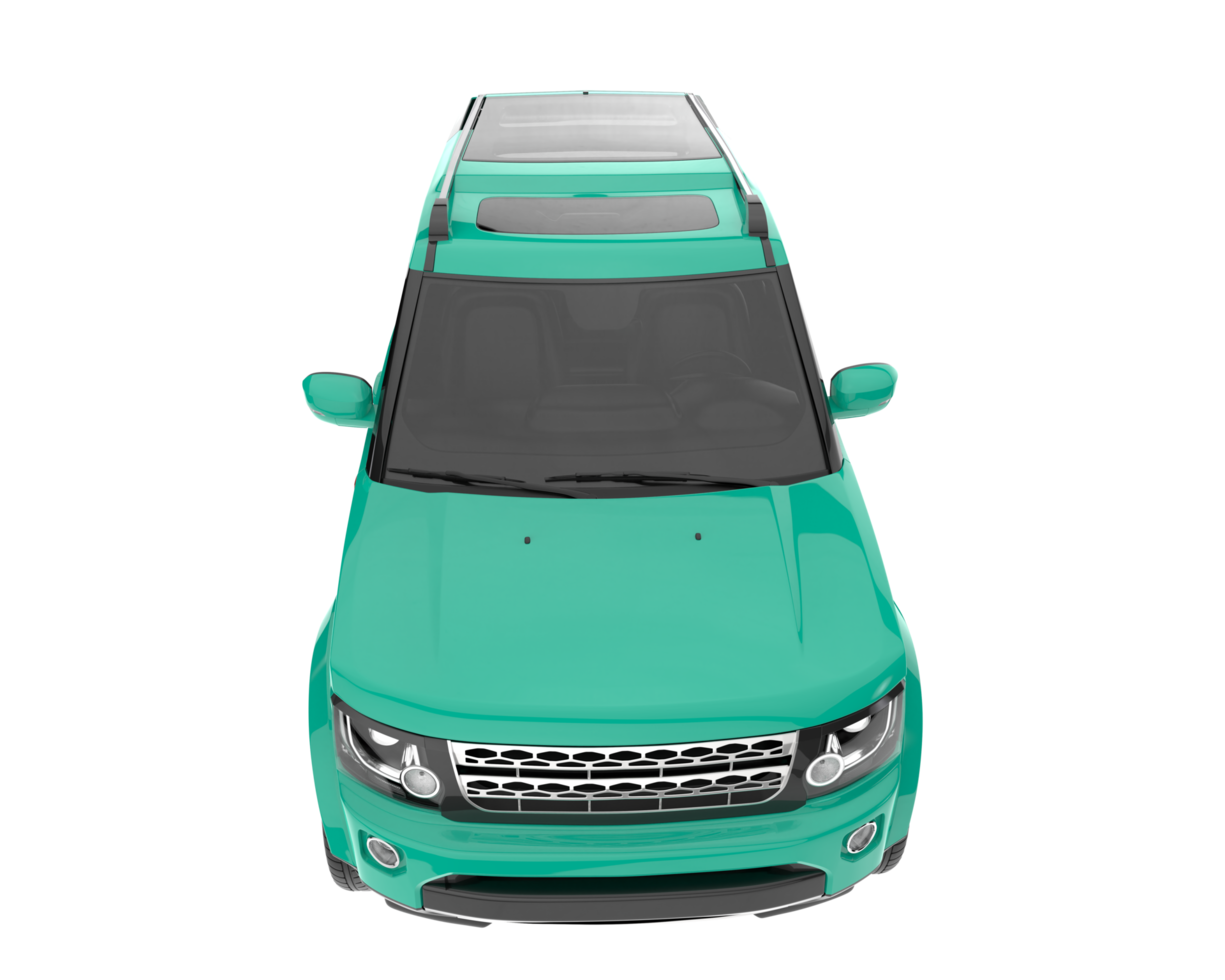 Realistic SUV isolated on transparent background. 3d rendering - illustration png