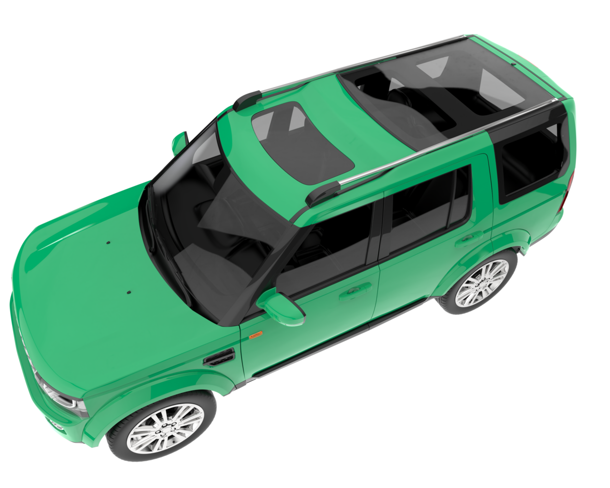 Realistic SUV isolated on transparent background. 3d rendering - illustration png