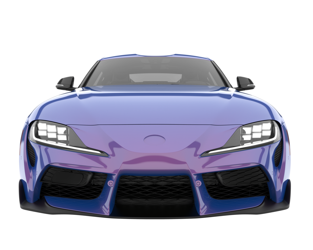 Sport car isolated on transparent background. 3d rendering - illustration png