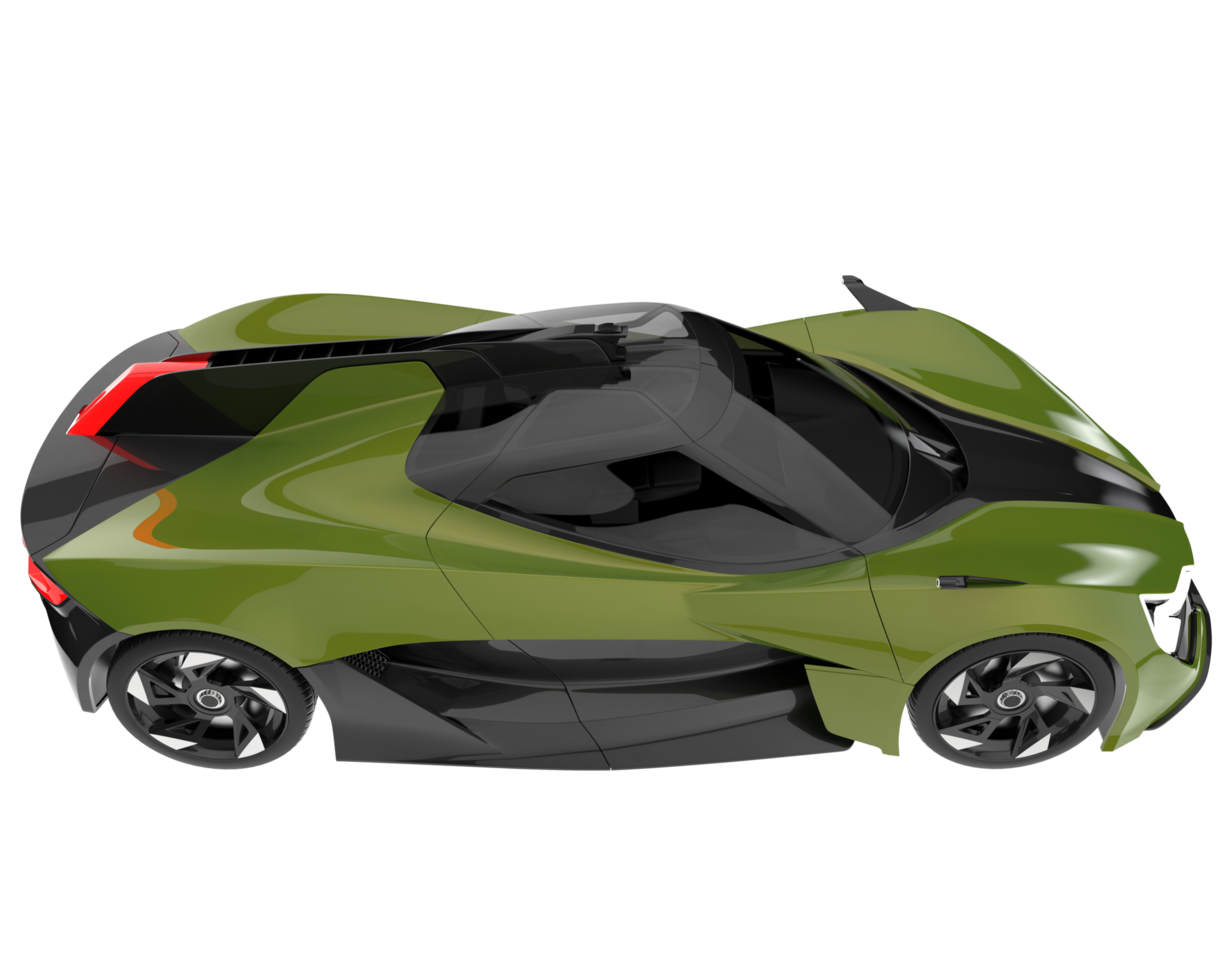 Sport car isolated on transparent background. 3d rendering - illustration png