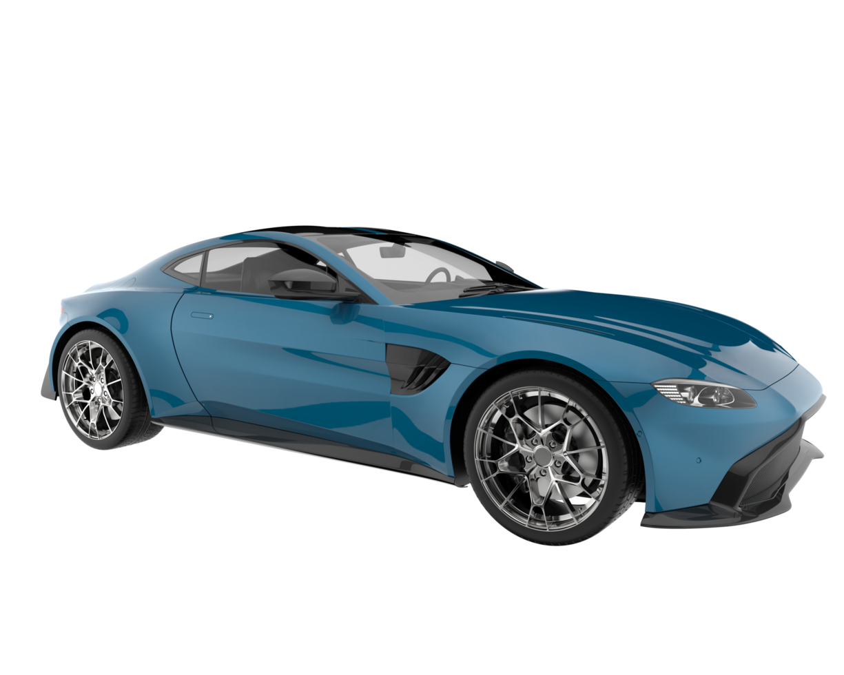 Sport car isolated on transparent background. 3d rendering - illustration png