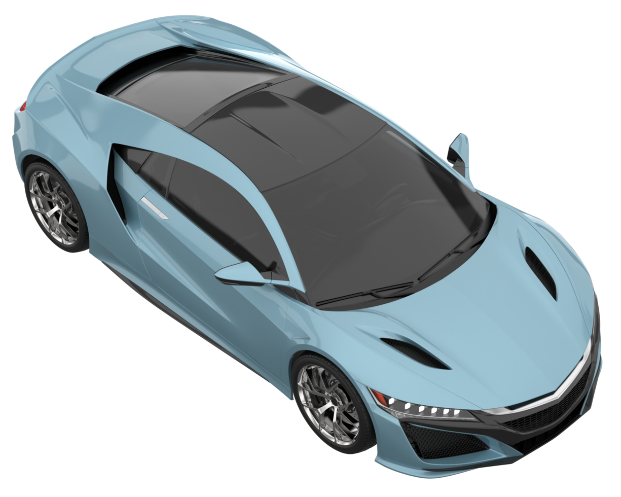 Sport car isolated on transparent background. 3d rendering - illustration png