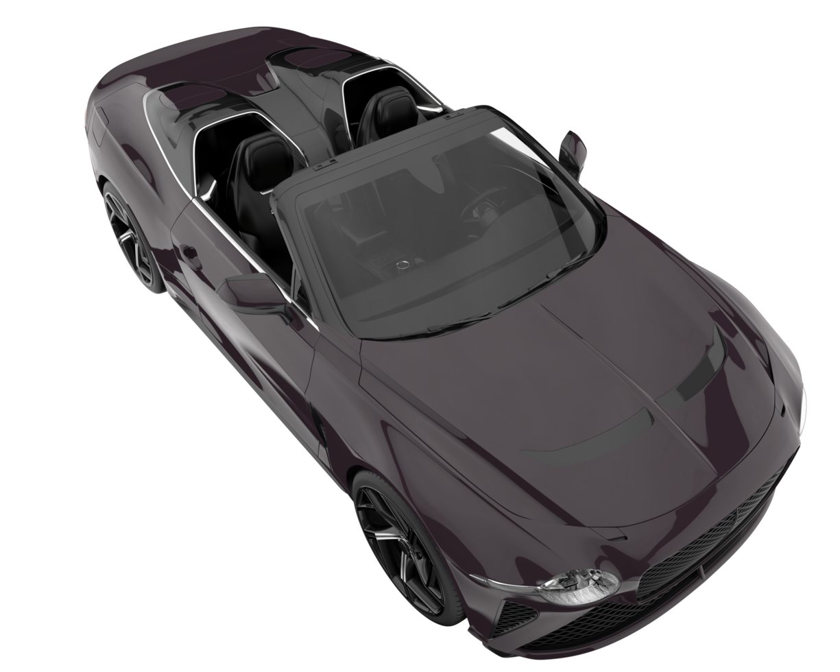 voiture de sport isolée sur fond transparent. rendu 3d - illustration png