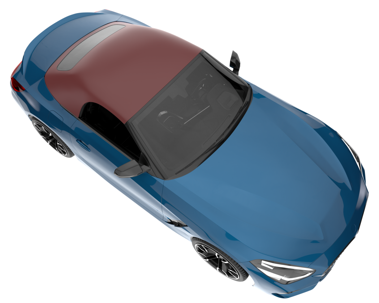 Sport car isolated on transparent background. 3d rendering - illustration png
